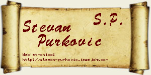 Stevan Purković vizit kartica